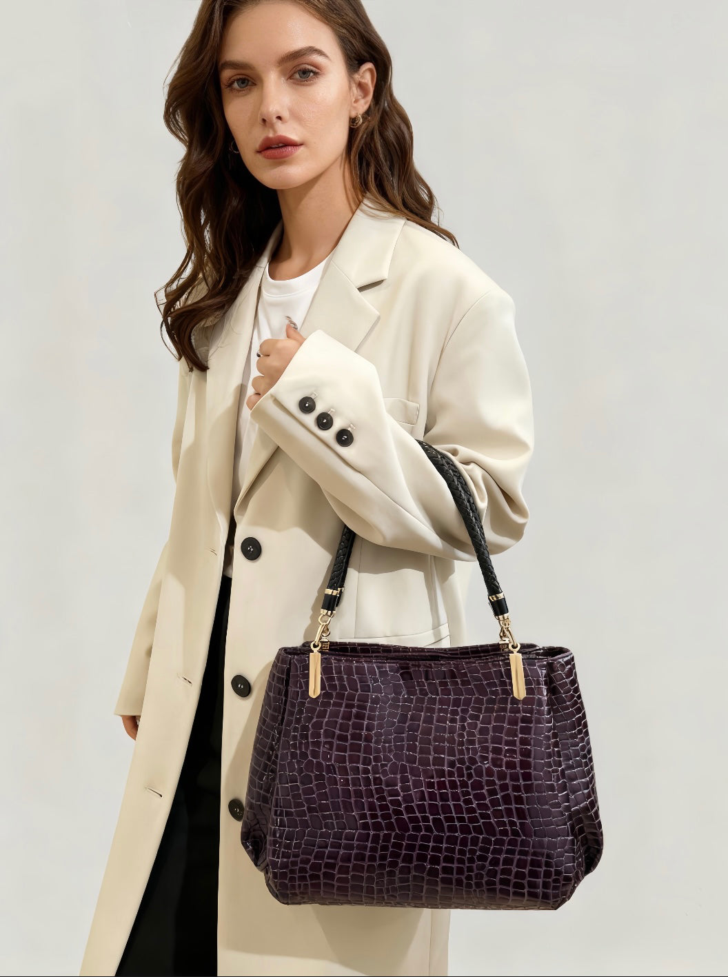 #159 Croc Elegance Tote